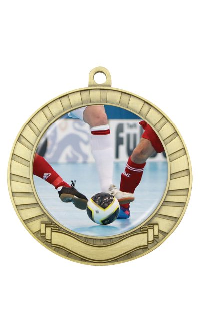 Eco Scroll Indoor _ Futsal Medal Gold