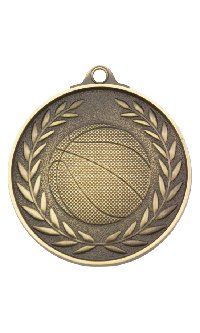 Basketball Wreath – Antique Gold